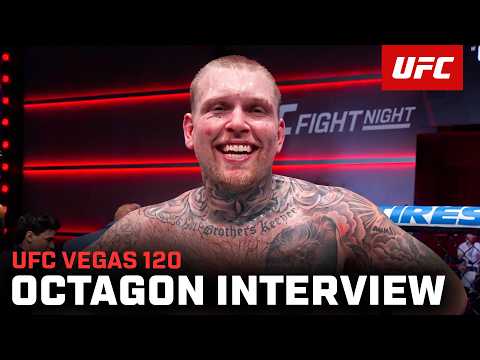 스티븐 아스플룬드 옥타곤 인터뷰 | UFC Vegas 120