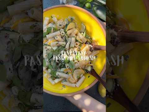 Pasta med squash - lynhurtig cremet pastaret med flødeost