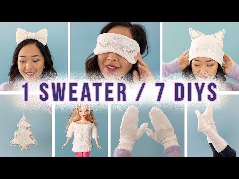 7 DIY's from 1 Sweater | ZERO WASTE!