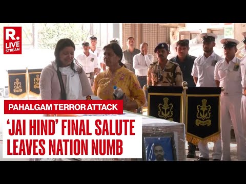 Pahalgam Terror Attack: Navy Chief DK Tripathi Pays Tribute To Martyr Lieutenant Vinay Narwal | LIVE