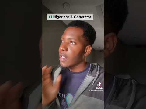 Nigerians and generator 😂 #ghana #nigeria #nigerianmovies