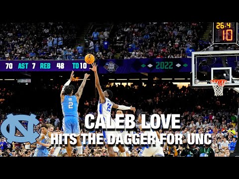Acc Football Basketball 🏀 Caleb Love Hits The Dagger For UNC