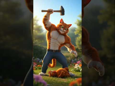 A mischievous cat who eats other people's chicken #shorts #cat #catshorts