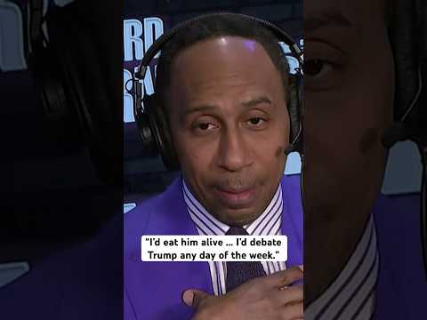 Stephen A. Smith tells Howard Stern he wants to debate Donald Trump #shorts