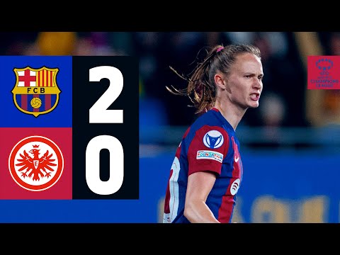 FC BARCELONA 2 vs 0 EINTRACHT FRANKFURT | UEFA WOMEN'S CHAMPIONS LEAGUE 🔵🔴