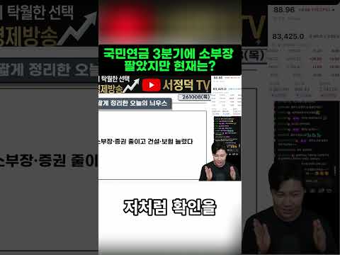 <strong>국민연금</strong>, 10월 소부장 재매수 시작!