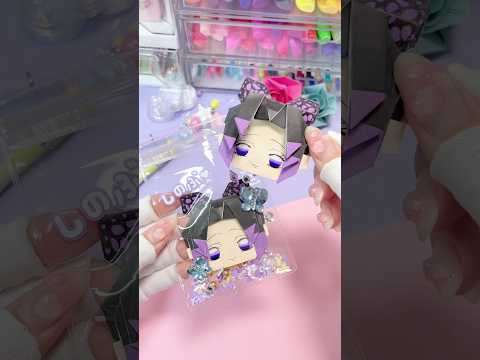 正体は動画の最後で🦋✨折り紙で全力再現した推しグッズがかわいすぎる💖#origami #おりがみ #推し活 #かわいい #アニメ #キャラ #蝶々 #胡蝶しのぶ #鬼滅の刃 #無限城編
