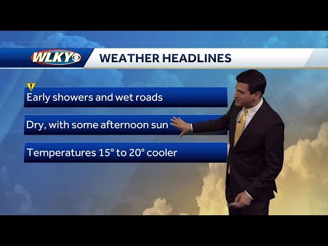 Trending drier and cooler Friday