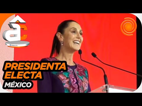 México: Claudia Scheinbaum será la primer mujer presidenta, gano con más del 57% de los votos