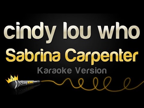 Sabrina Carpenter - cindy lou who (Karaoke Version)