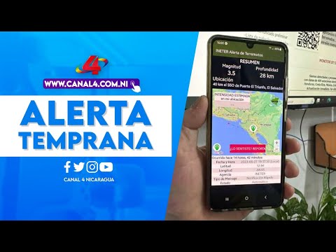 INETER presenta aplicación móvil para la alerta temprana de terremotos