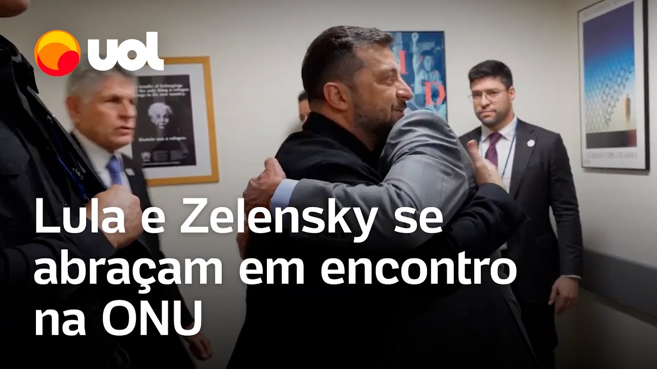 Lula e Zelensky dão abraço em encontro na ONU veja momento