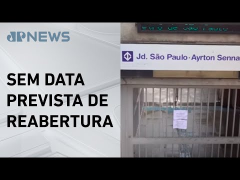 Três estações da Linha 1 Azul do metrô seguem fechadas após temporal em SP