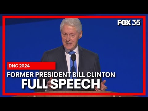 Former President Bill Clinton returns to DNC to tear into Trump before the introduction of Tim Walz