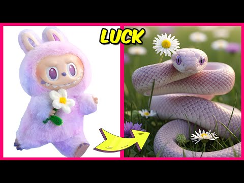 🧸LABUBU CHARACTERS AS SNAKES🐍 And Their Favorite Snacks, Drinks & More! I Love, Happiness
