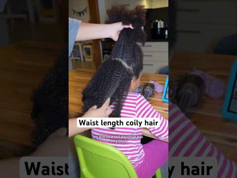 My toddler with waist length type 4 hair #naturalhair #type4hair #naturalhaircare