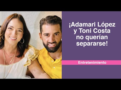 ¡Adamari López y Toni Costa no querían separarse!