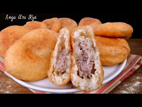 🥟Лучшие БЕЛЯШИ с мясом на жидком тесте без замеса Как в детстве Уличная еда Как приготовить беляши