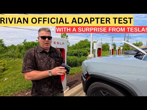 Rivian Official Tesla Supercharger Adapter Test