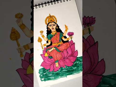 Day 9 | Maa Siddhidatri drawing 🙏#shorts #art #maadurga #viralshort
