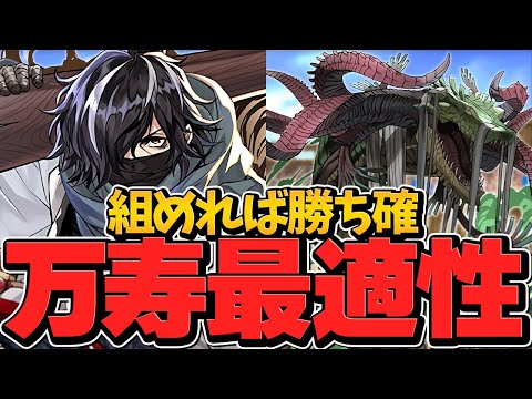 カイシュウで万寿チャレンジ攻略！最強テンプレで余裕！適正リーダー！永刻の万龍1周15-19分【パズドラ】