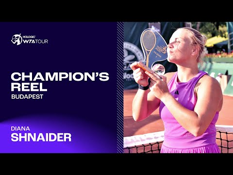 Budapest champion Diana Shnaider's TOP PLAYS to clinch titles on all surfaces in 2024! 🏆