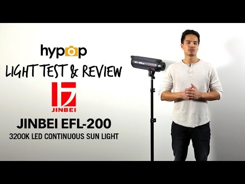 Jinbei EFL-200 Sun Light LED vs Fresnel Lighting Comparison and Review