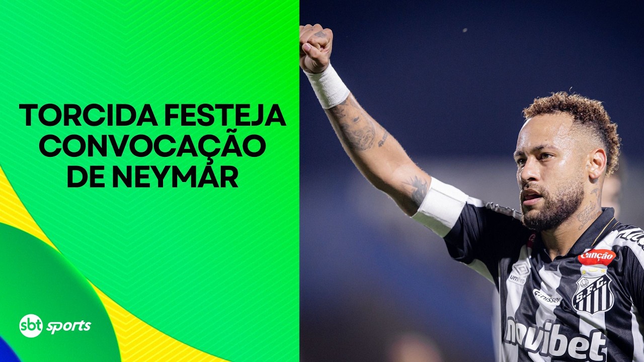 NEYMAR NA COPA: VEJA A FESTA DA TORCIDA EM SANTOS