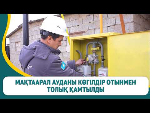 Мақтаарал ауданы көгілдір отынмен толық қамтылды