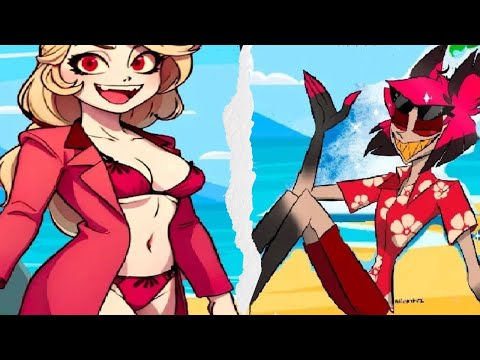 Charlie Husk Beach Vacation  - Hazbin Hotel Comic Dub