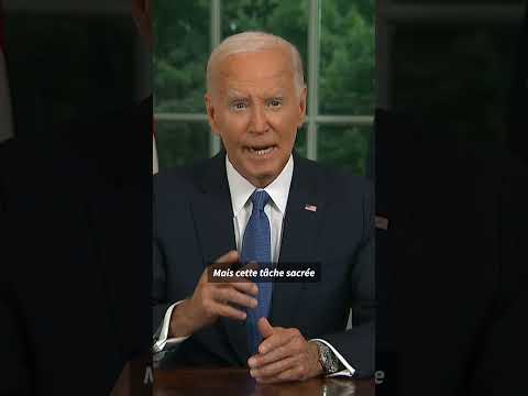 Biden explique pourquoi il s'est retiré de la course à la Maison Blanche