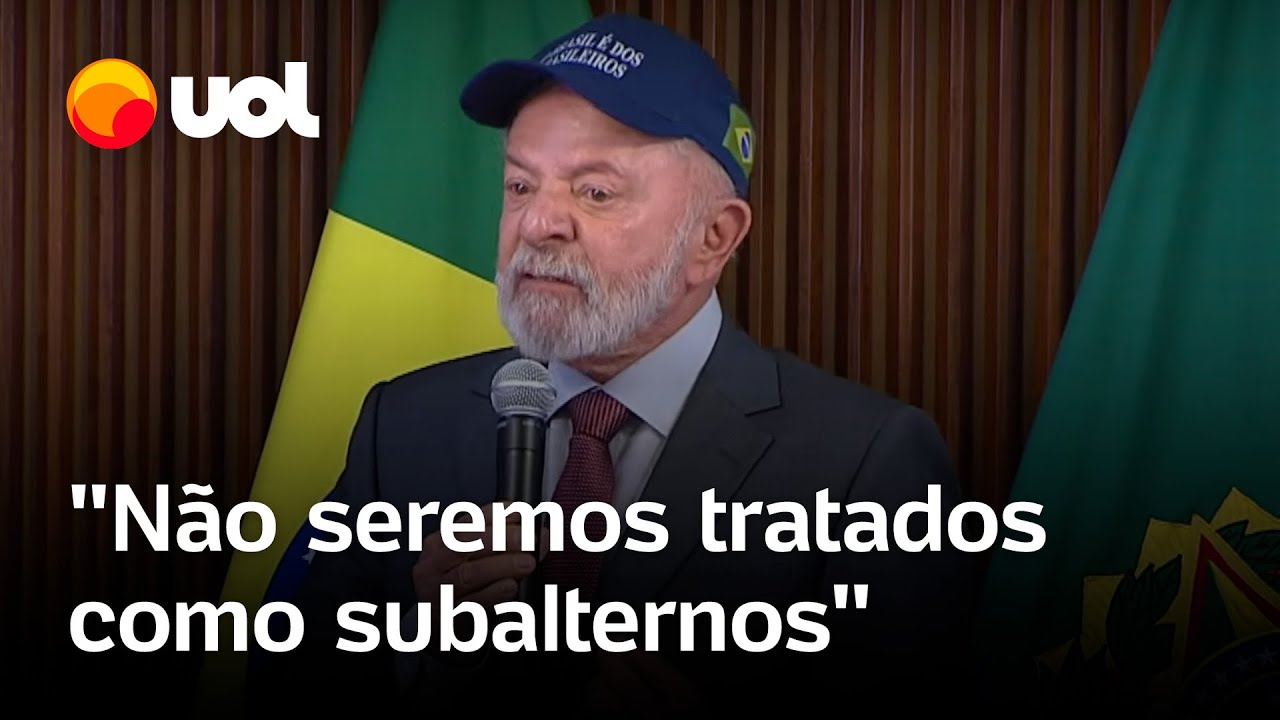 Lula ataca Trump dos EUA e reforça a soberania do Brasil Não seremos tratados como subalternos