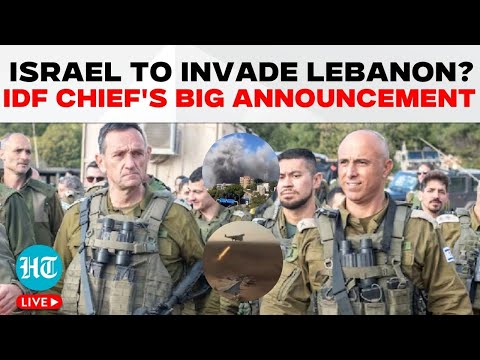 Israeli Army Chief's Big Hint On Ground Invasion of Lebanon | Hezbollah | IDF | Middle East | US