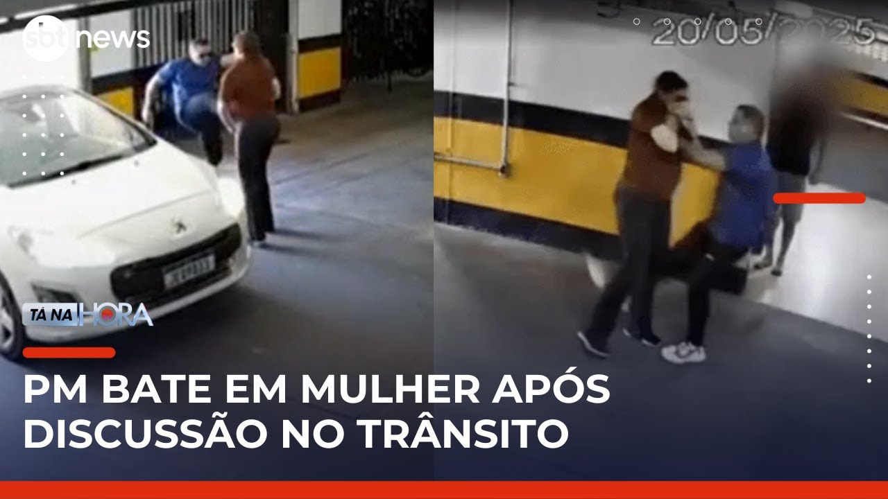 Sargento da Polícia Militar agride mulher em briga de trânsito no DF | #TanaHora