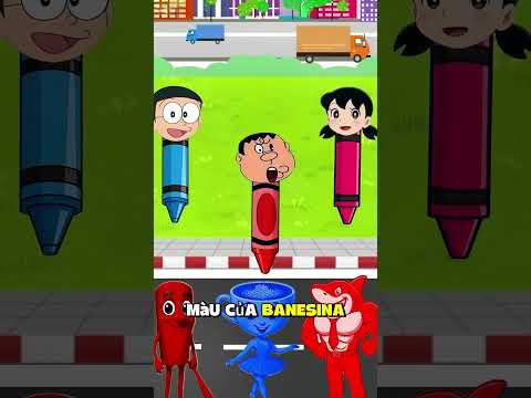 Tô màu cho nhân vật brainrot #trending #viral #funny #cartoon #doraemon #nobita