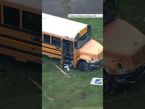 New Jersey: School bus smashes into house leaving student with minor injuries