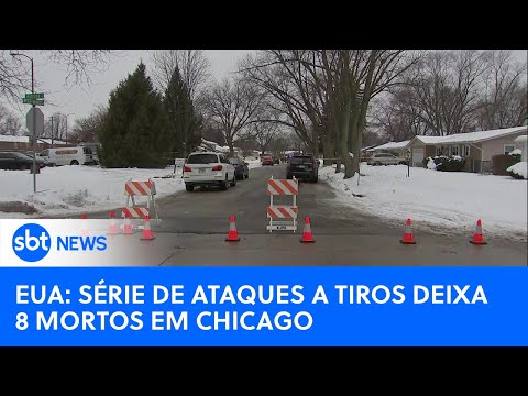 Atirador invade casas e mata 8 pessoas em Chicago, nos EUA | #SBTNewsnaTV (23/01/24)