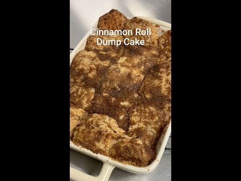 Cinnamon Roll Dump Cake | Shorts