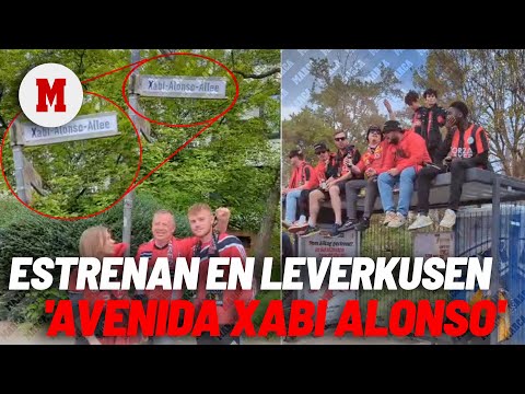 Locura en la previa del Leverkusen: estrenan la 'Avenida Xabi Alonso'