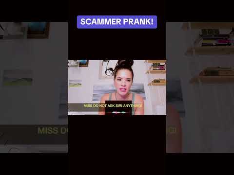 siri prank on female scammer 🤣 #irlrosie