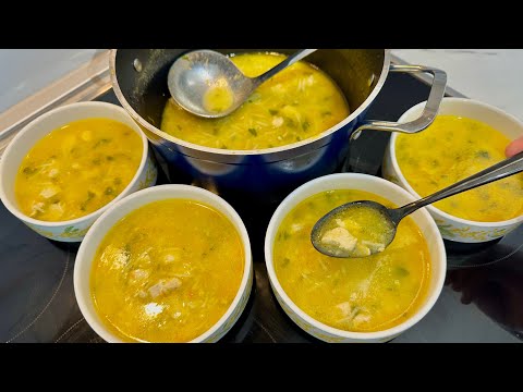 Supë e shijshme me fileto pule dhe perime👌🤤