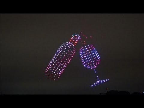 Bordeaux fête le fin - vol des drones 😉