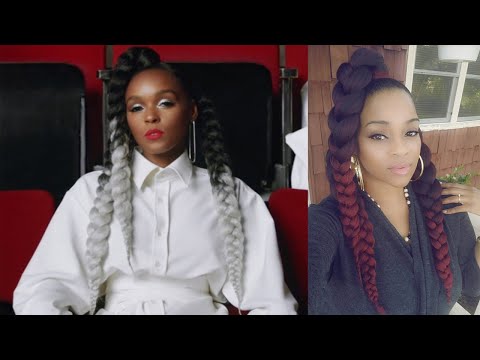 Recreating Janelle Monae's Hairstyle | Protective Hairstyles | Easy Ponytail Hairstyle | 3 Ponytails