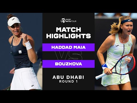 Beatriz Haddad Maia vs. Marie Bouzkova | 2023 Abu Dhabi Round 1 | WTA Match Highlights