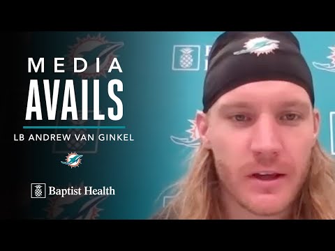 Andrew Van Ginkel meets with the media | Miami Dolphins video clip