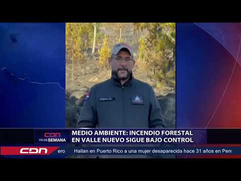 Medio Ambiente: incendio forestal en Valle Nuevo sigue bajo control