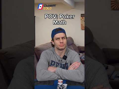 Poker Mathematics at its finest ➕➖ #poker #pokerplayer #funny #casino