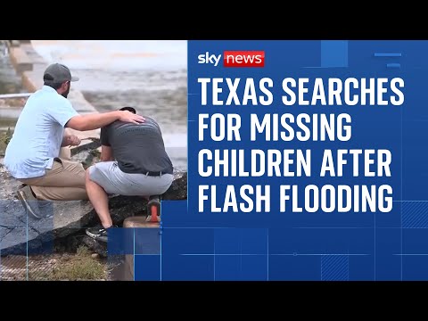 Desperate search for missing children after Texas flash flooding kills at least 27 people