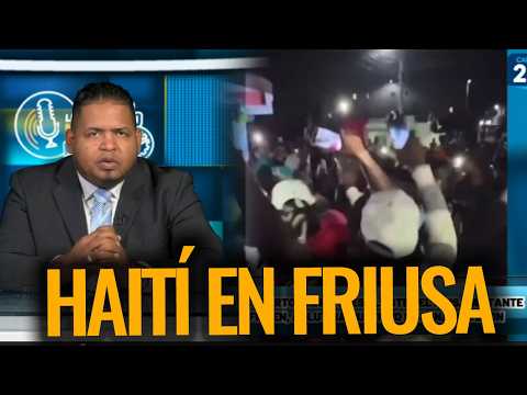INSÓLITO SOLO EN RD! NO ES HAITÍ, ES FRIUSA   Cientos de haitianos en Verón detrás de un artista