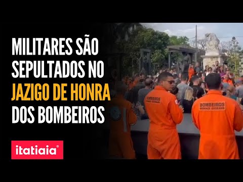 CORPOS DOS MILITARES MORTOS EM QUEDA DE HELICÓPTERO SÃO SEPULTADOS NO CEMITÉRIO DO BONFIM EM BH